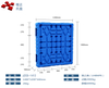 1412吹塑双面塑料托盘
